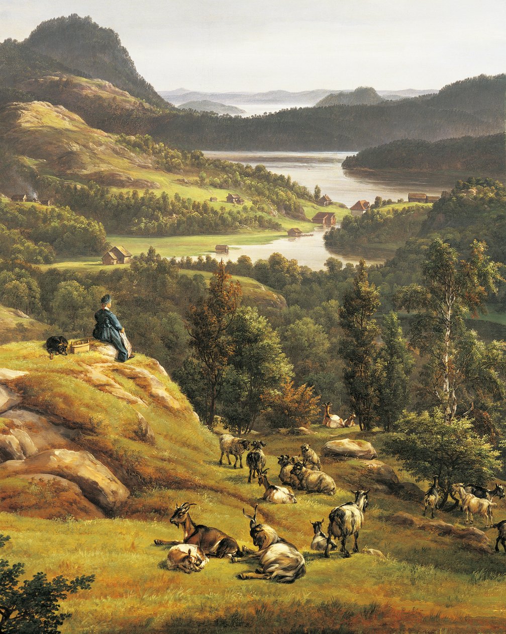 卑尔根附近的Lysenkloster景观，由Johan Christian Clausen Dahl (1788-1857)创作，挪威 19世纪 详细信息 作者 约翰·克里斯蒂安·达尔