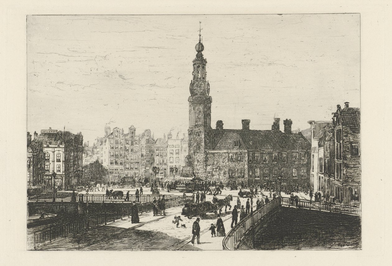阿姆斯特丹 Muntplein 景观 作者 约翰·康拉德·格雷夫