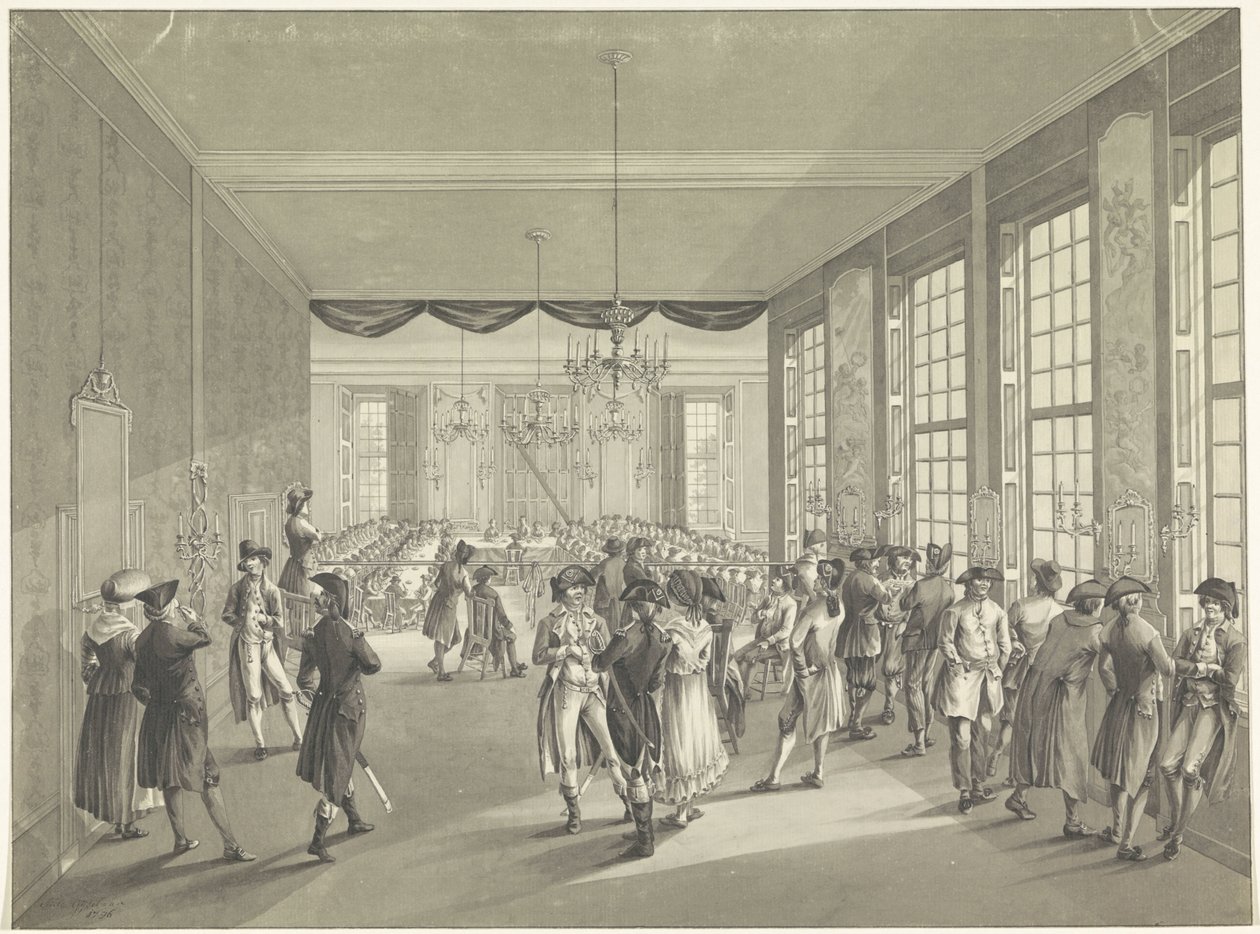 海牙中央大会，1795 年
De Centrale Vergadering gehouden op de St. 作者 约翰·丹尼尔·德·吉塞拉尔