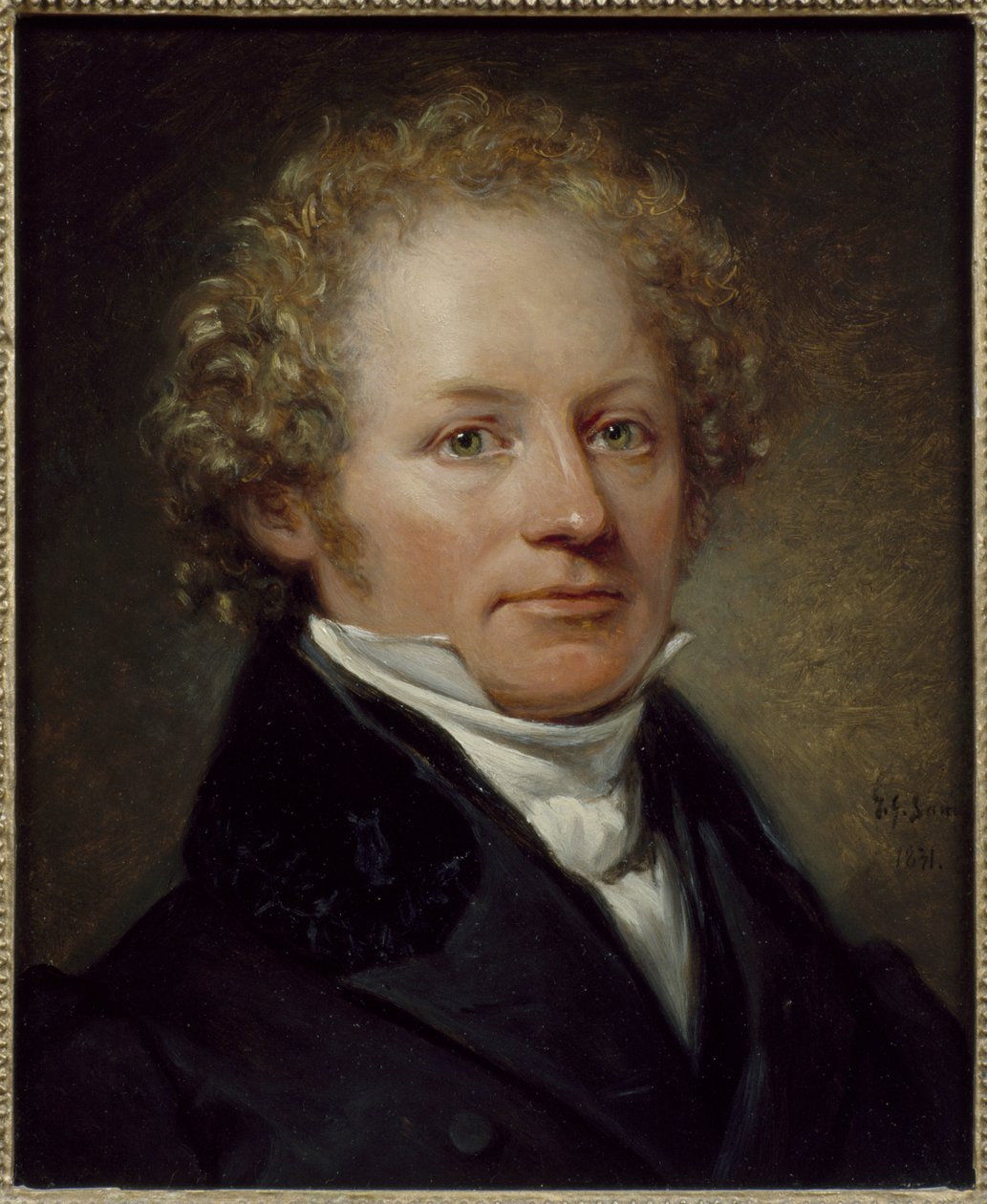 Portrait of Per Daniel Amadeus Atterbom (1790-1855), by Sandberg, Johan Gustaf (1782-1854). Oil on wood 作者 约翰·古斯塔夫·桑德伯格