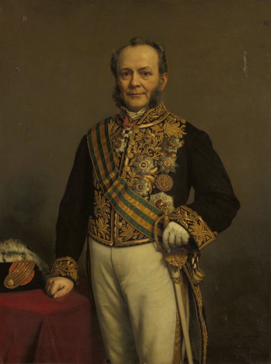 彼得-米耶尔（Pieter Mijer，1812-81 年）。总督（1866-71 年） 作者 约翰·海因里希·诺曼