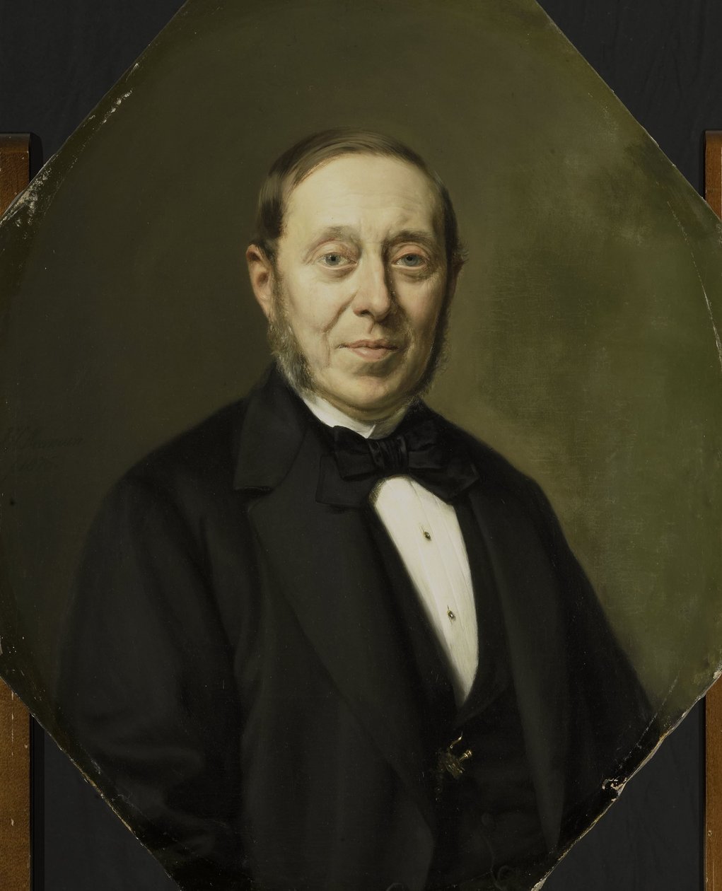 约翰内斯-科内利斯-范-帕佩兰丹（Johannes Cornelis van Pappelendam，1810-1884 年）的肖像。艺术家和艺术品商人。范德胡普博物馆馆长 作者 约翰·海因里希·诺曼