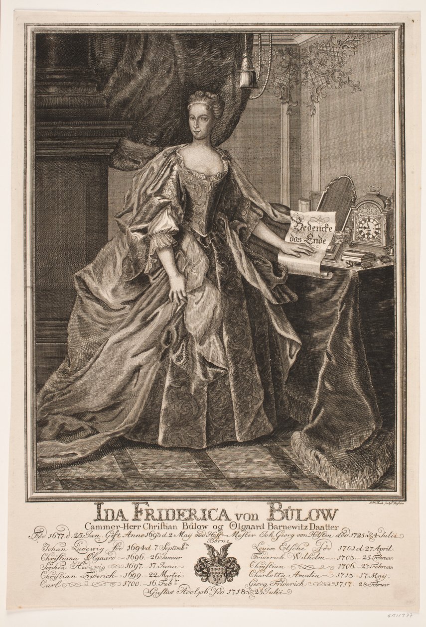 Ida Friderica von Bülow 作者 约翰·赫尔曼·蒂勒