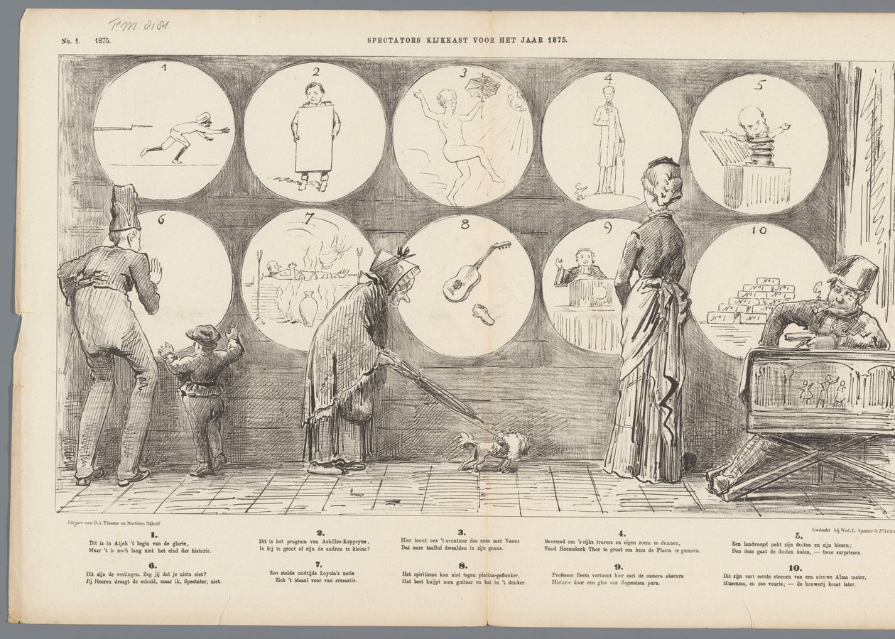 1875 年观众观赏柜（物品上的标题） 作者 约翰·迈克尔·施密特·克兰斯