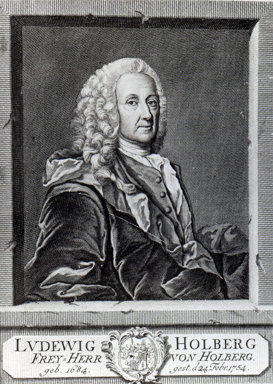 Ludvig Holberg，由Johann Martin Bernigeroth雕刻，1757年 作者 约翰·罗斯利乌斯（Johan Roselius）