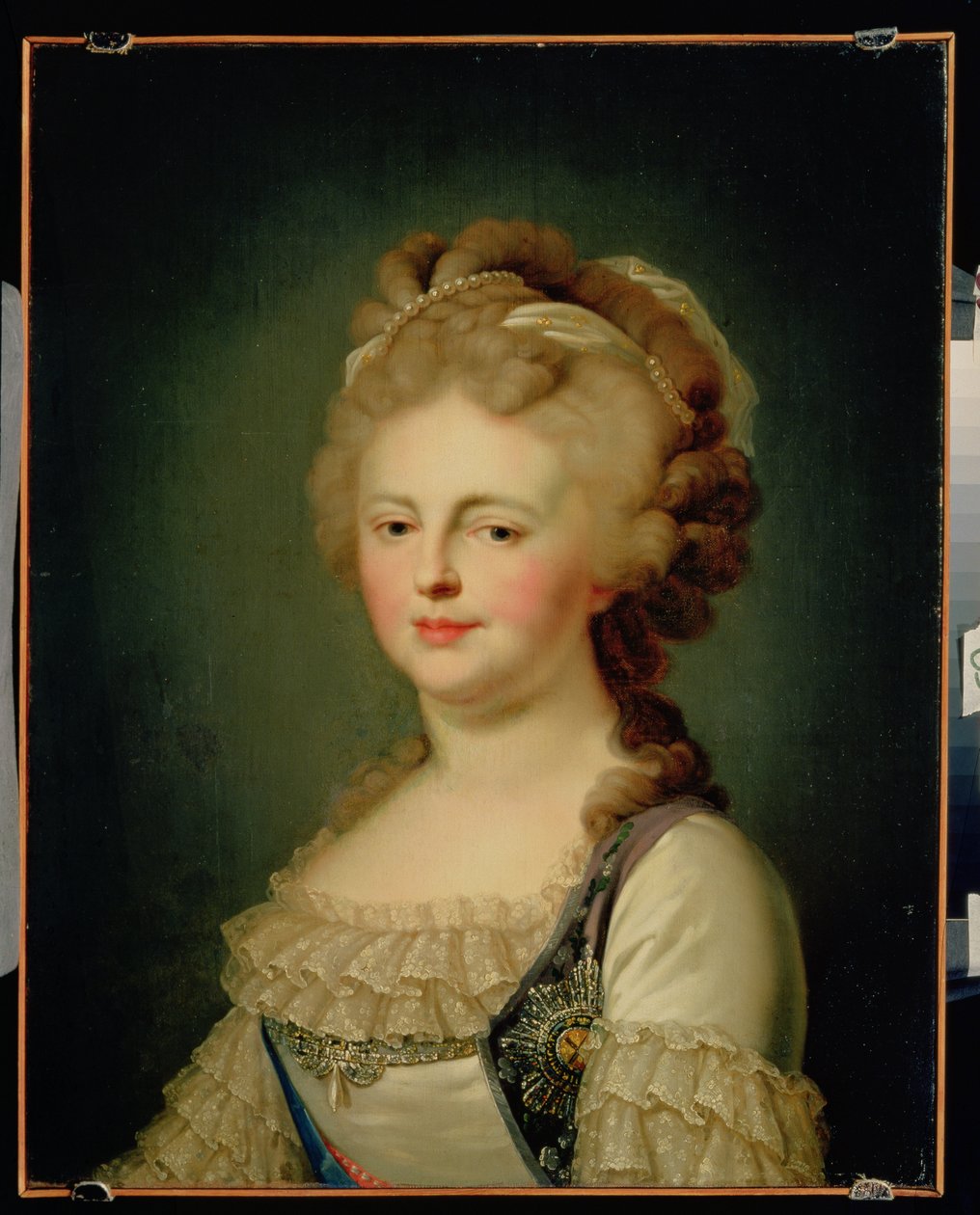 女皇Maria Fyodorovna的肖像（1759-1828） 作者 兰皮的约翰·浸信会贵族