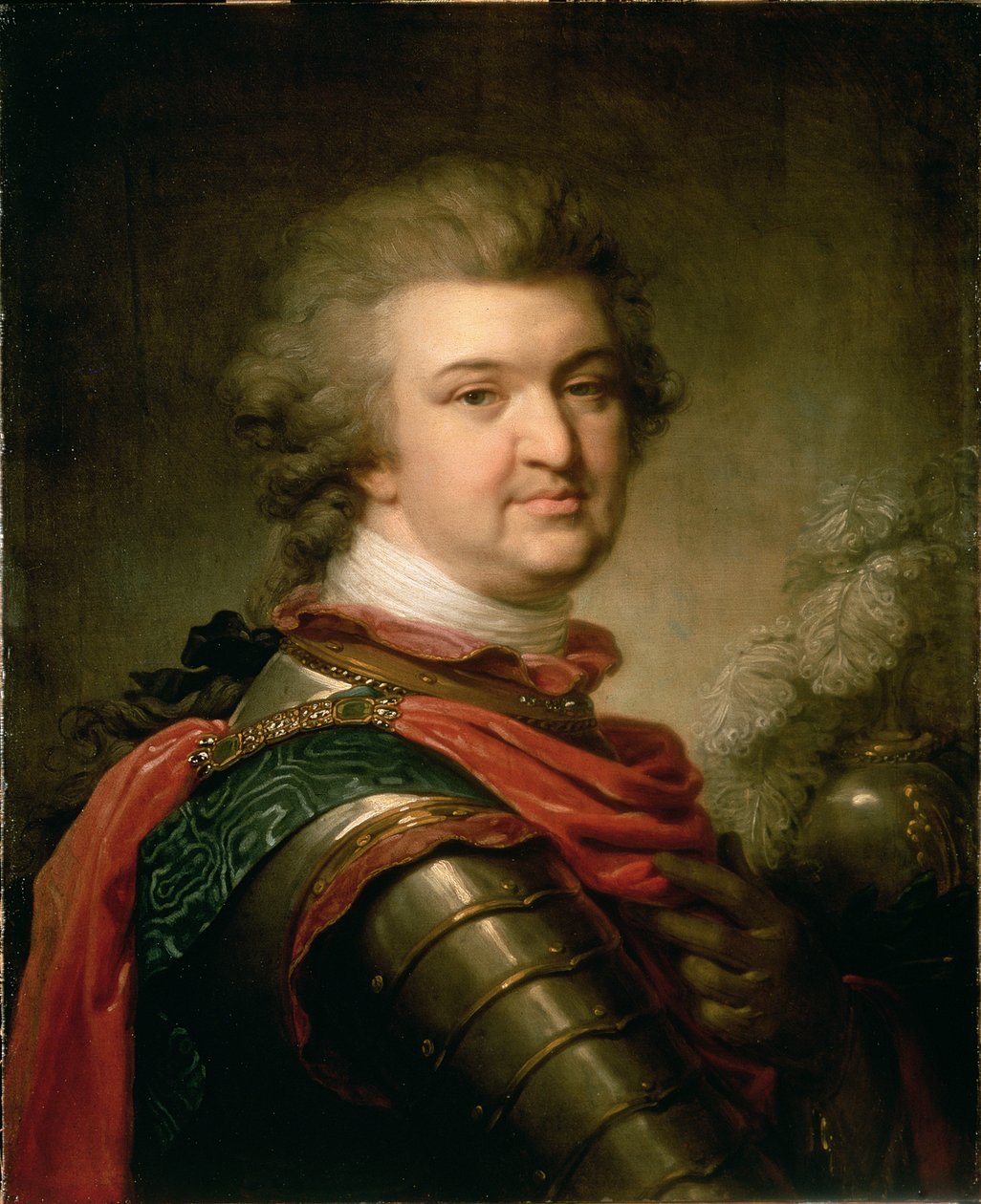 Grigory Aleksandrovich Potemkin王子的肖像（1739-91），c.1790 作者 兰皮的约翰·浸信会贵族