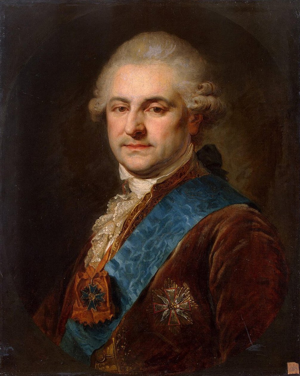 Stanislaw II August Poniatowski的肖像 作者 兰皮的约翰·浸信会贵族