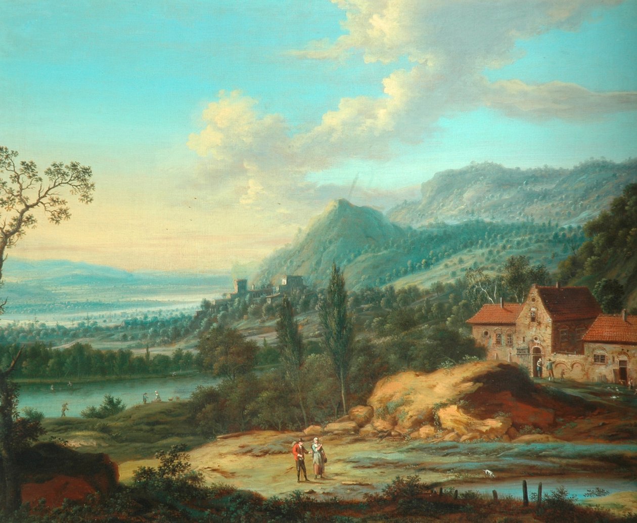 大陆风景，1762年 作者 约翰·克里斯蒂安·沃尔勒特或沃尔拉特