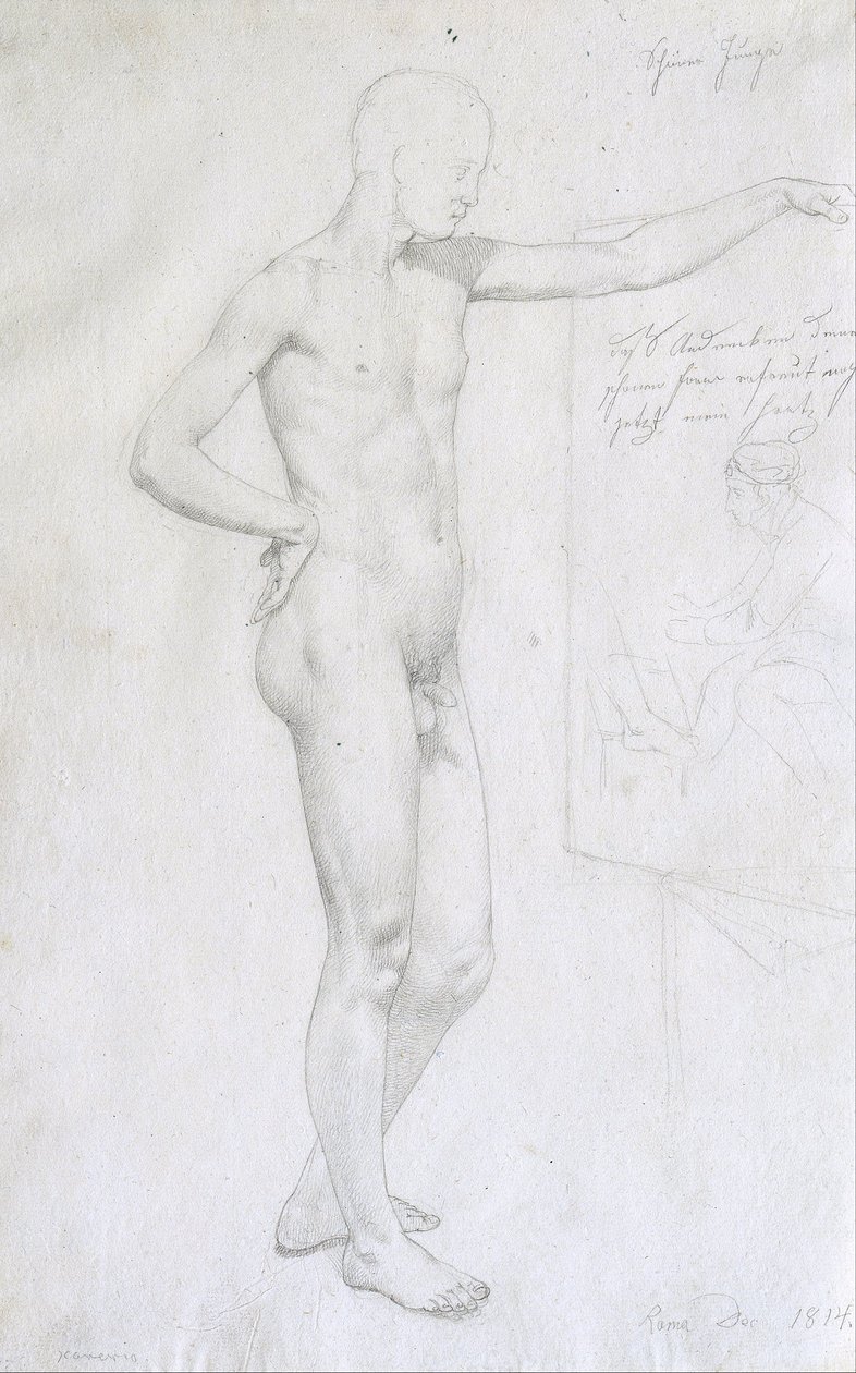 英俊男孩 作者 来自Leonhartshof的Johann Evangelist Scheffer