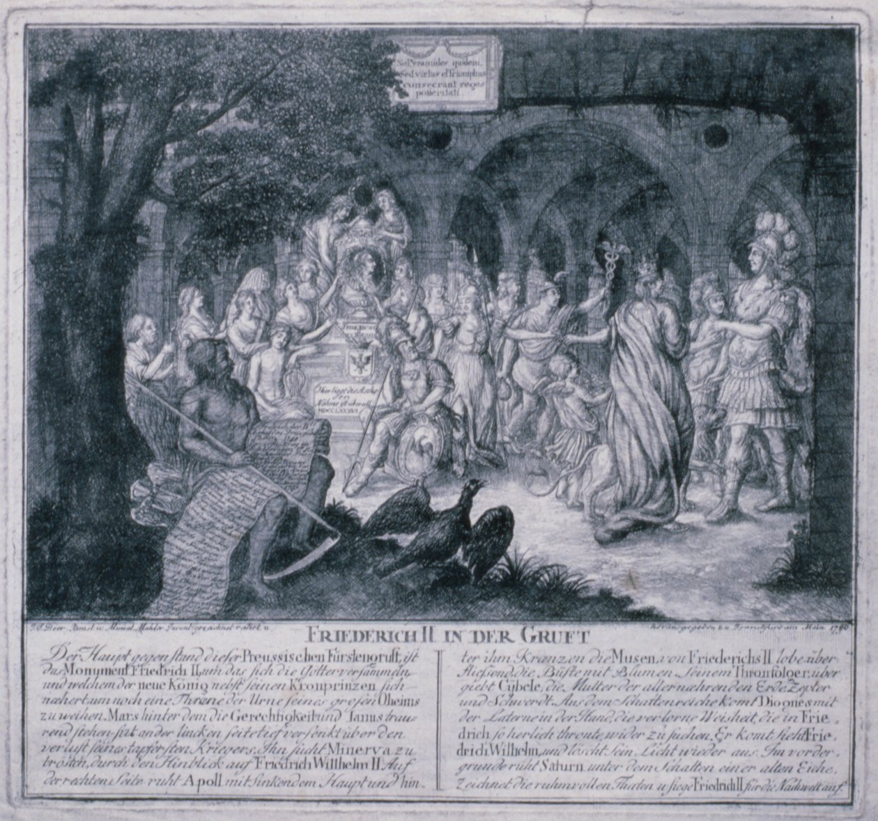 弗雷德里克二世在地下室，1786年 作者 约翰·弗里德里希·比尔（Johann Friedrich Beer）