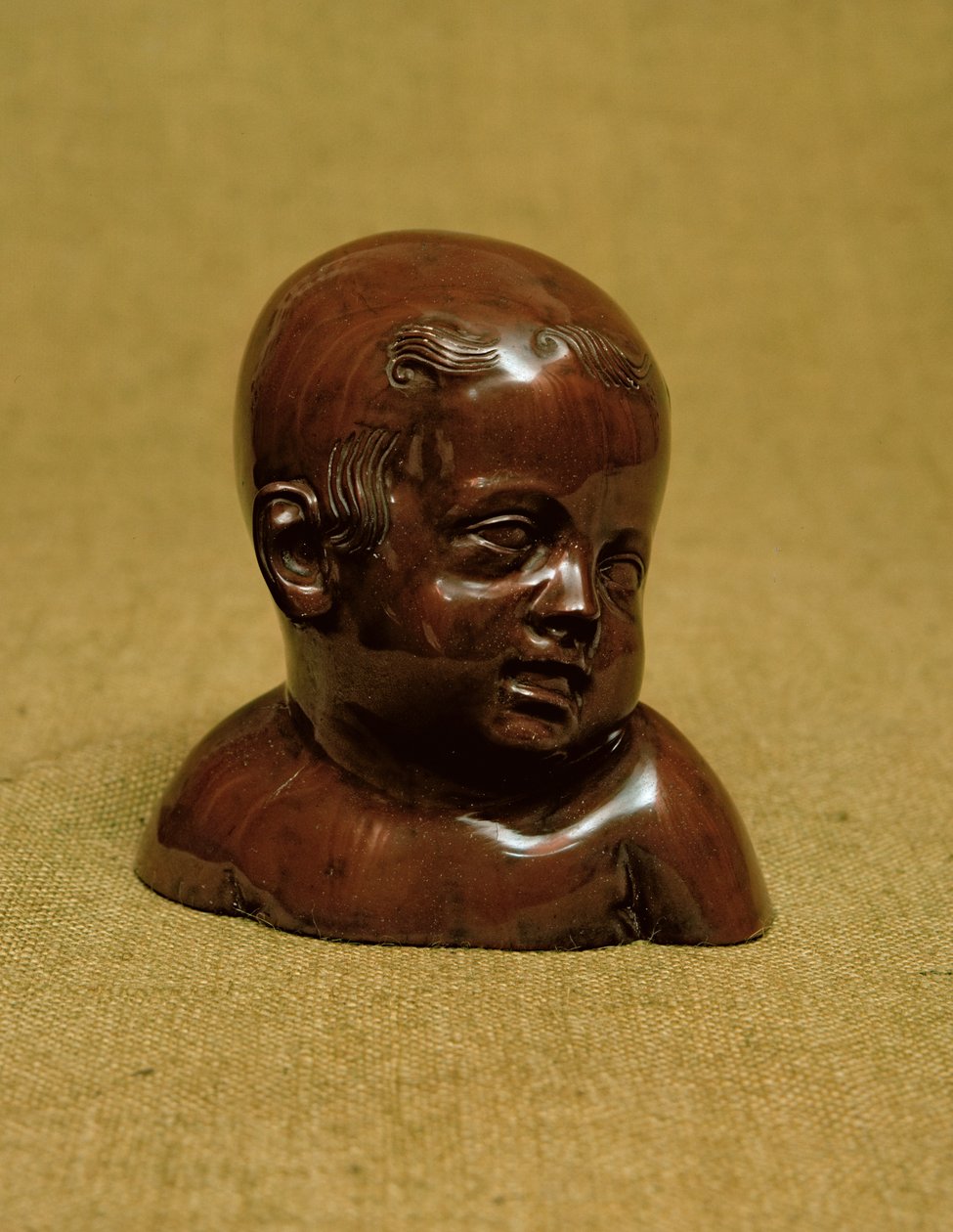迈森粗陶的一个孩子，c.1715 作者 约翰·弗里德里希·博特格（Johann Friedrich Bottger）
