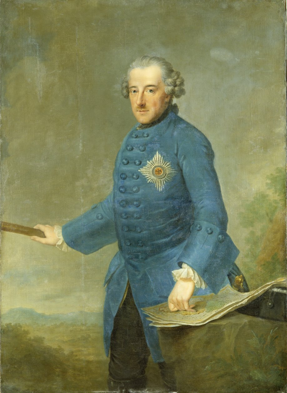 弗雷德里克二世是普鲁士的伟大，1770年 作者 约翰·乔治·齐塞尼斯（Johann Georg Ziesenis）