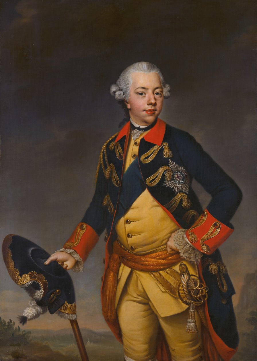 Stadholder Willem V的肖像（1748-1806） 作者 约翰·乔治·齐塞尼斯（Johann Georg Ziesenis）