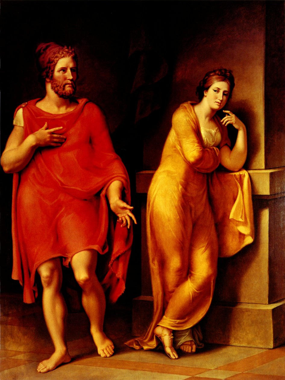 Odysseus und NausikaanEnglish：Odysseus和NausicaanFrancais：Ulysse et Nausicaan 作者 约翰·海因里希·威廉·蒂施贝因