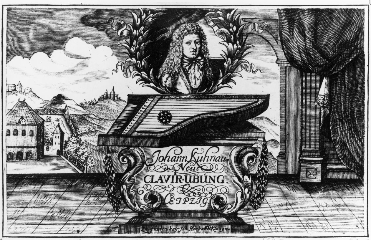 新钢琴练习，1689年 作者 约翰·库瑙（Johann Kuhnau）
