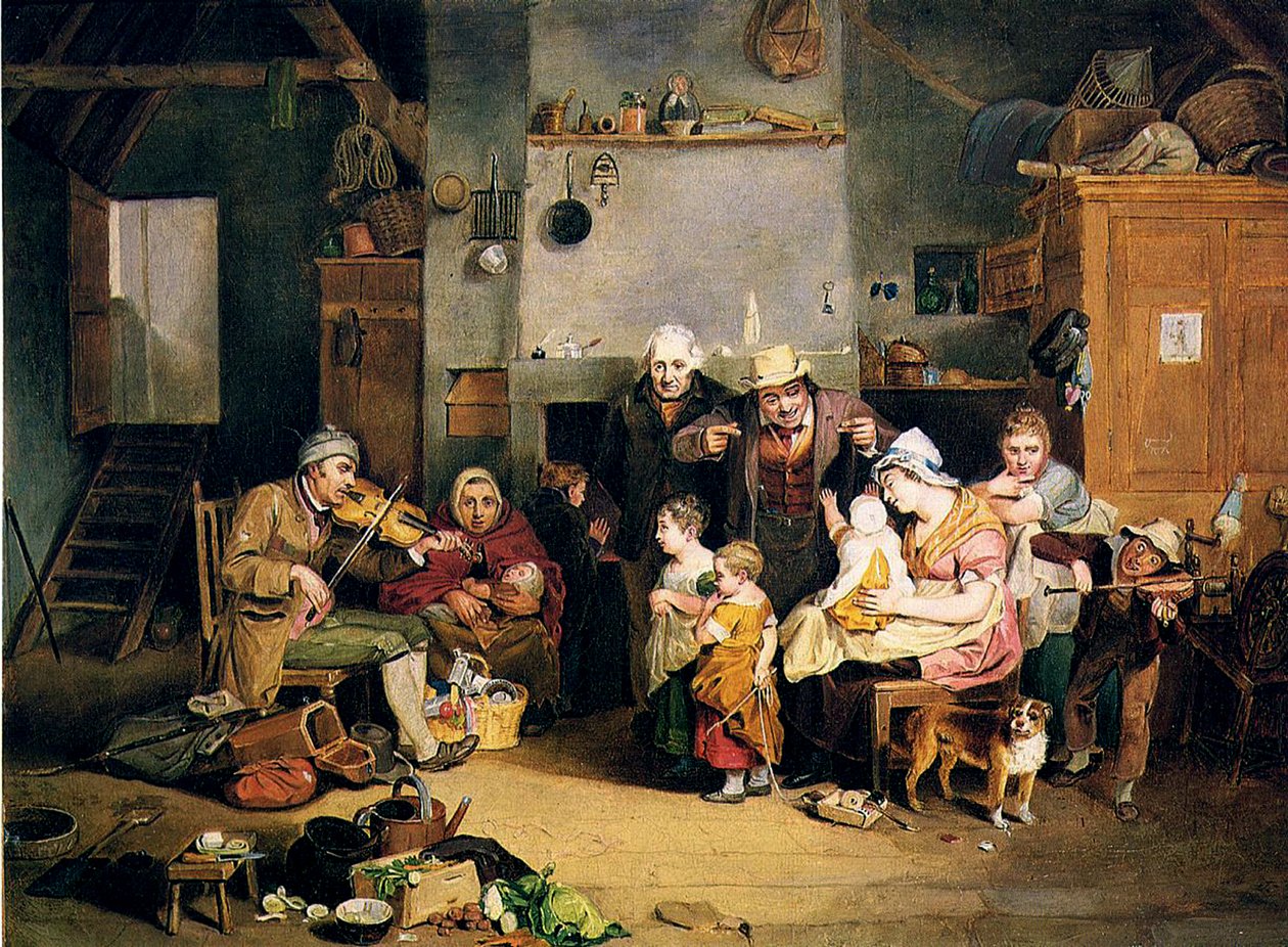 The Blind Fiddler，1812 作者 约翰·路德维希·克里姆梅尔