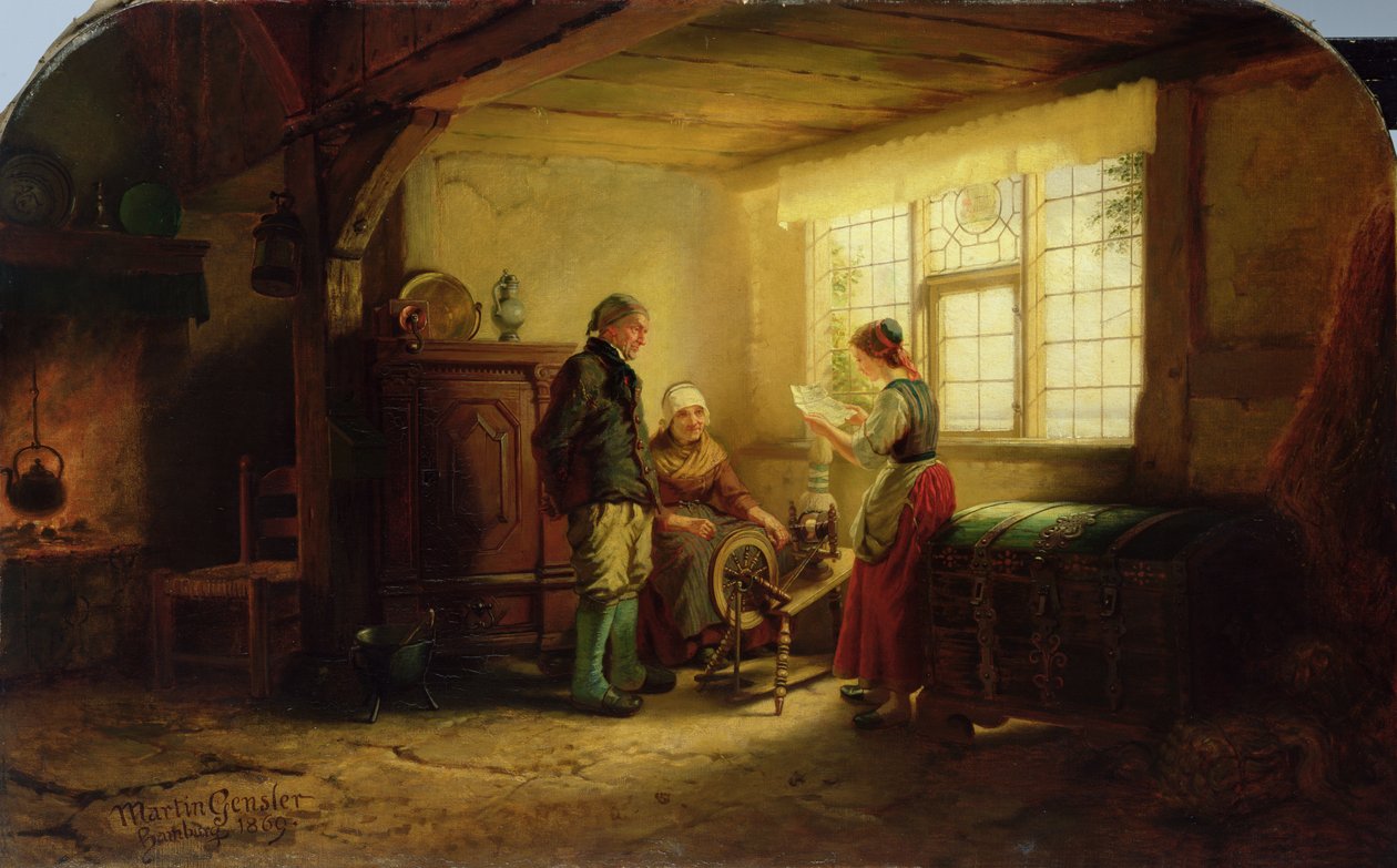信，1869年 作者 约翰·马丁·根斯勒（Johann Martin Gensler）