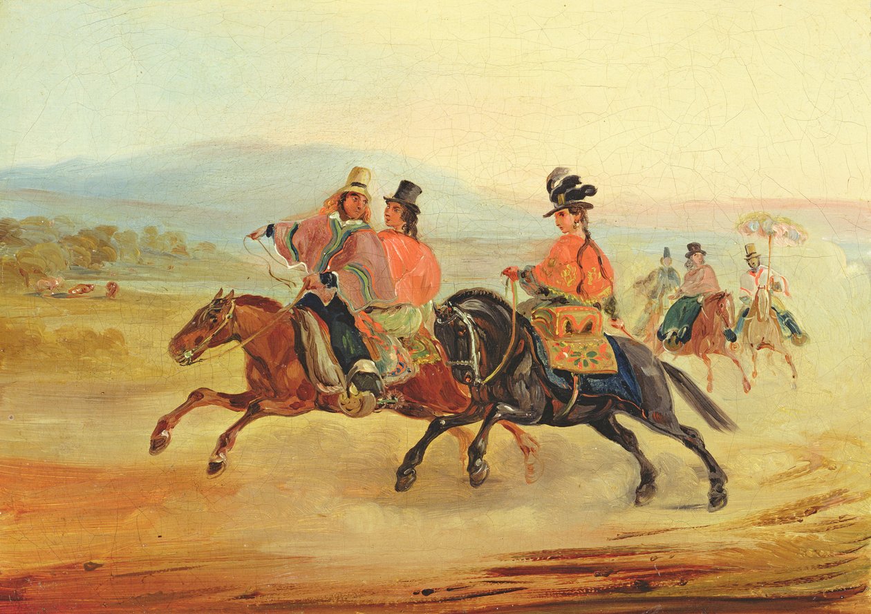 智利骑士，第1835-36页 作者 约翰·莫里茨·鲁根达斯