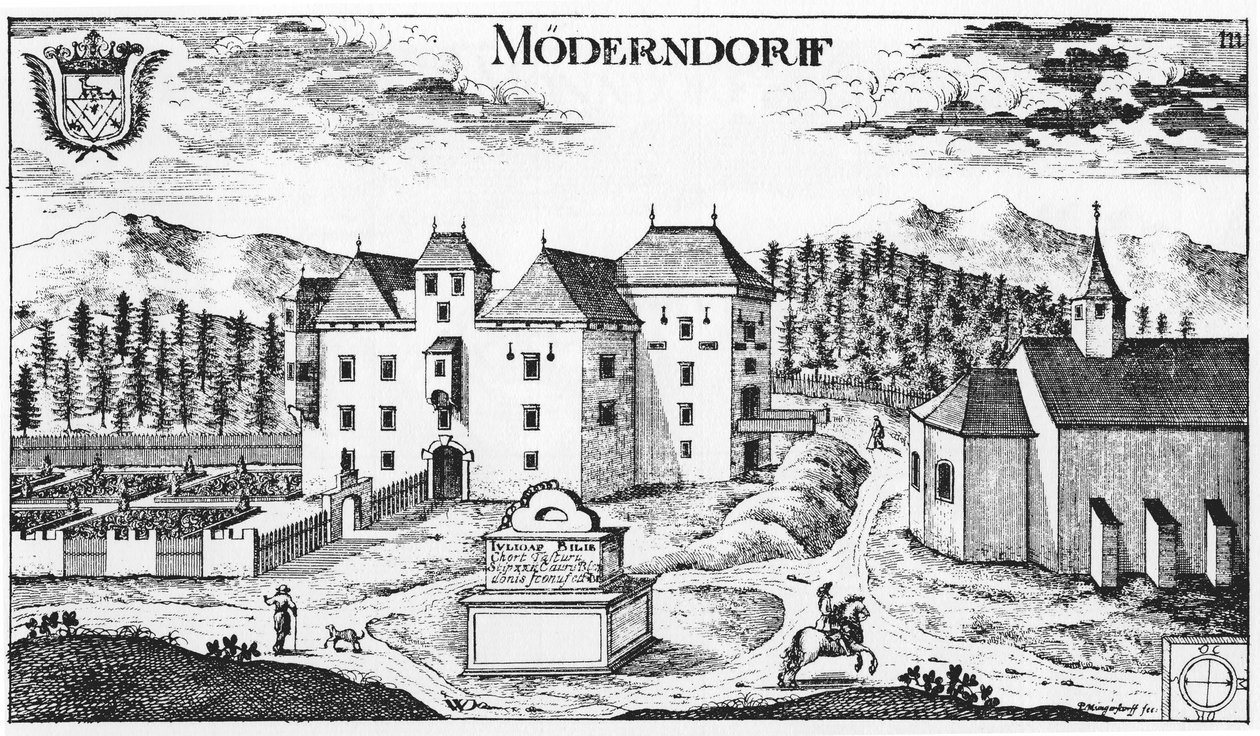 CastleMöderndorf和Maria Saal 作者 约翰·魏卡德·冯·瓦尔瓦索尔