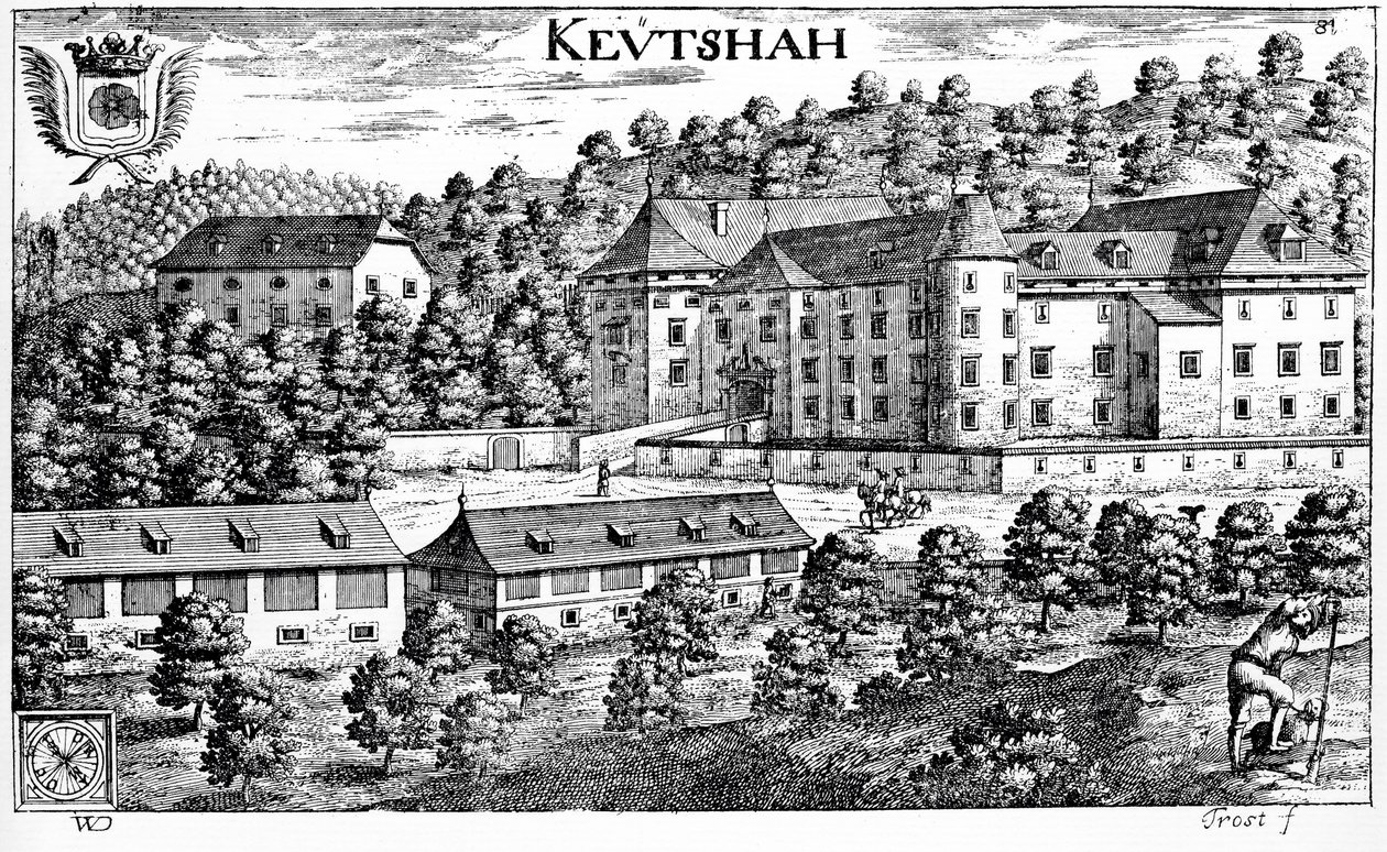 Keutschach城堡在卡林西亚 作者 约翰·魏卡德·冯·瓦尔瓦索尔