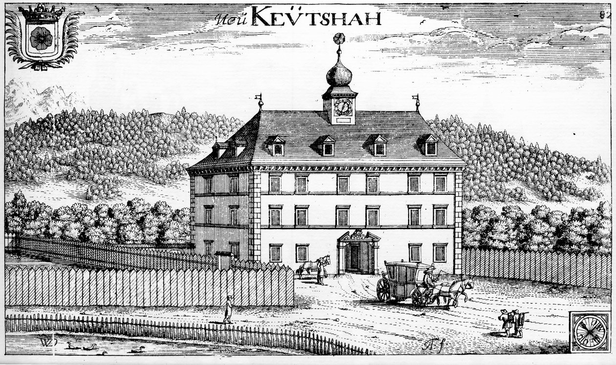 Keutschach城堡在卡林西亚 作者 约翰·魏卡德·冯·瓦尔瓦索尔