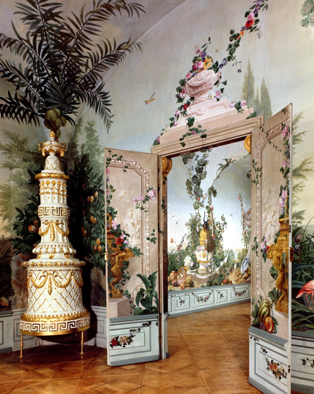 Bergl Apartments公寓：由Johann Bergl绘制的错视画装饰，18世纪（另见68950） 作者 约翰·温泽尔·伯格