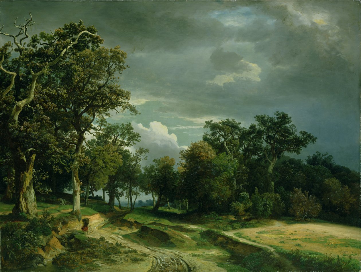木材边缘的路径，c.1851 作者 约翰·威廉·席默
