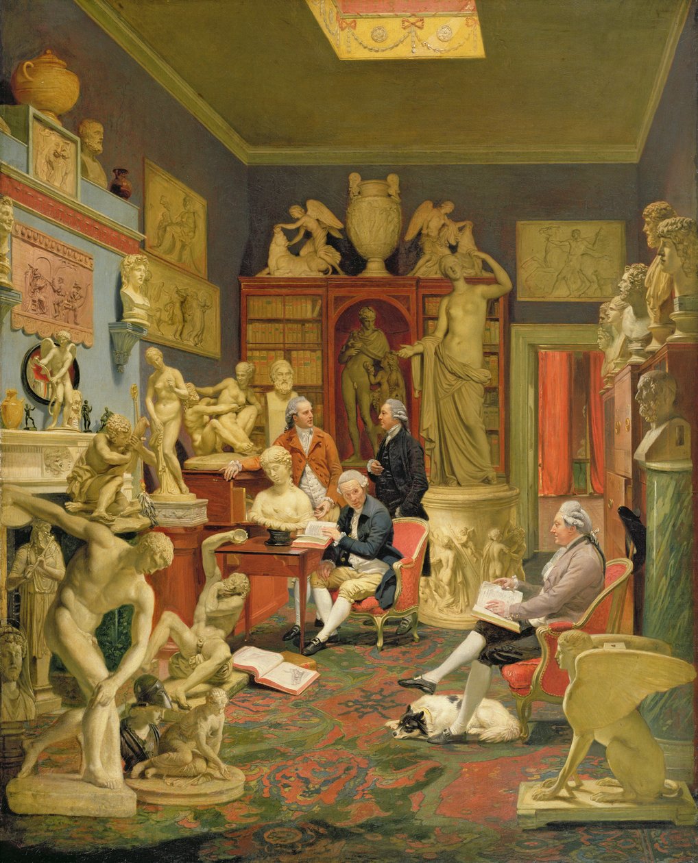 Charles Townley和他的朋友们在Towneley画廊，33 Park Street，Westminster，1781-83 作者 约翰·约瑟夫·佐凡尼