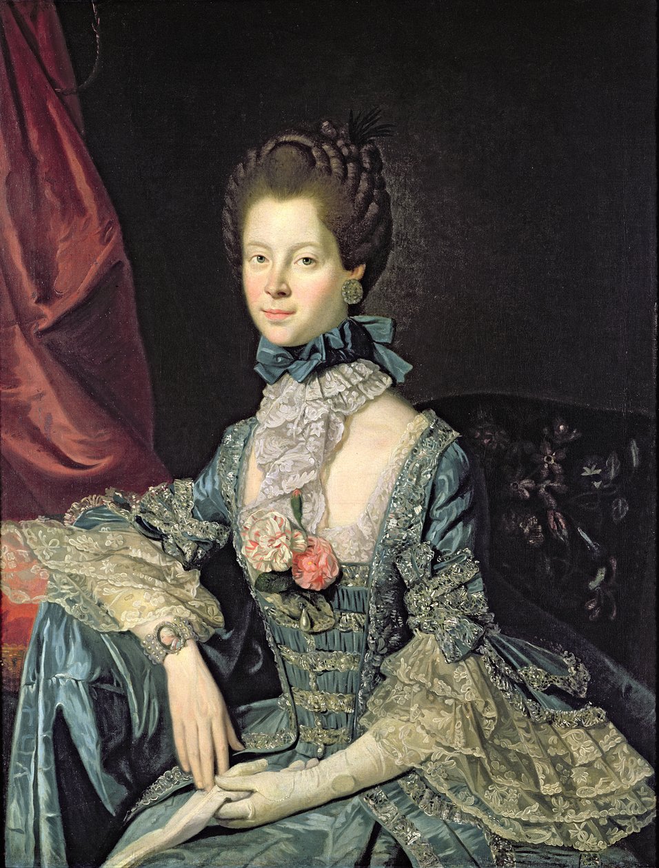 女王夏洛特索菲亚（1744-1818）乔治三世国王的妻子（1765年） 作者 约翰·约瑟夫·佐凡尼