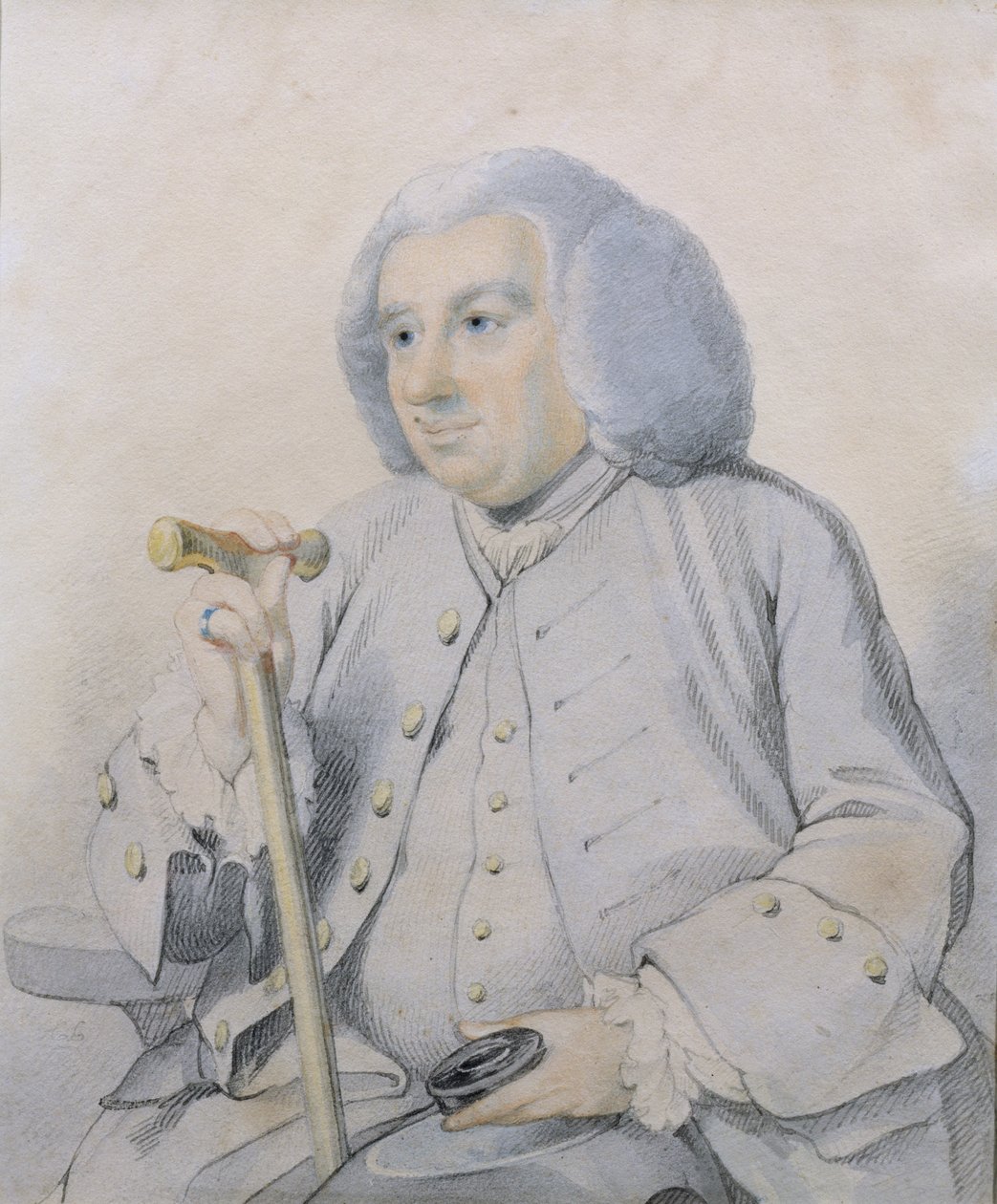 安德鲁·德拉蒙德（1688-1769）银行创始人肖像画在卡洛登遇害 作者 约翰·约瑟夫·佐凡尼