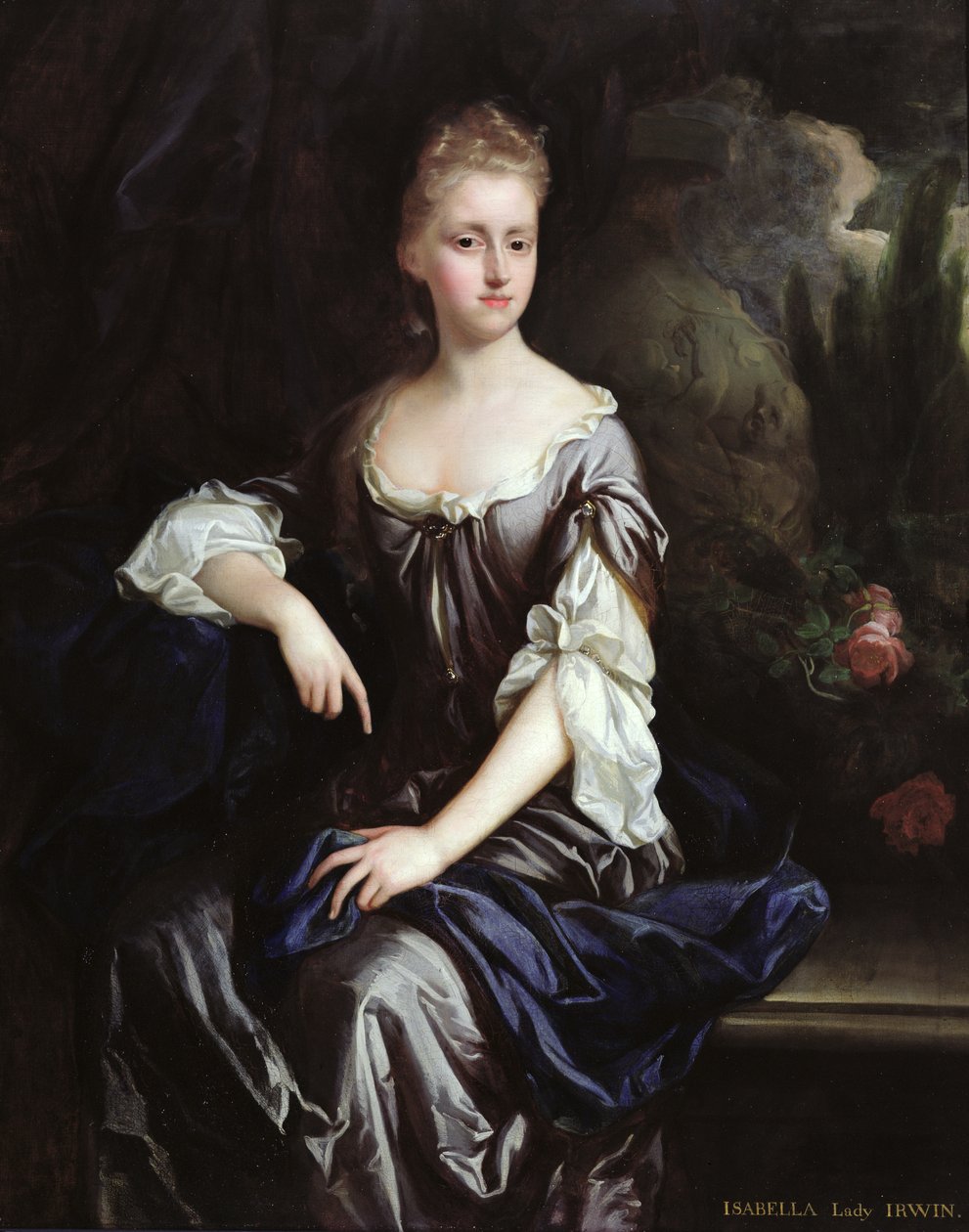 伊莎贝拉·马切尔（Isabella Machell）肖像，侯爵夫人欧文，约1685年-90年（布面油画） 作者 约翰（attr.to）Closterman