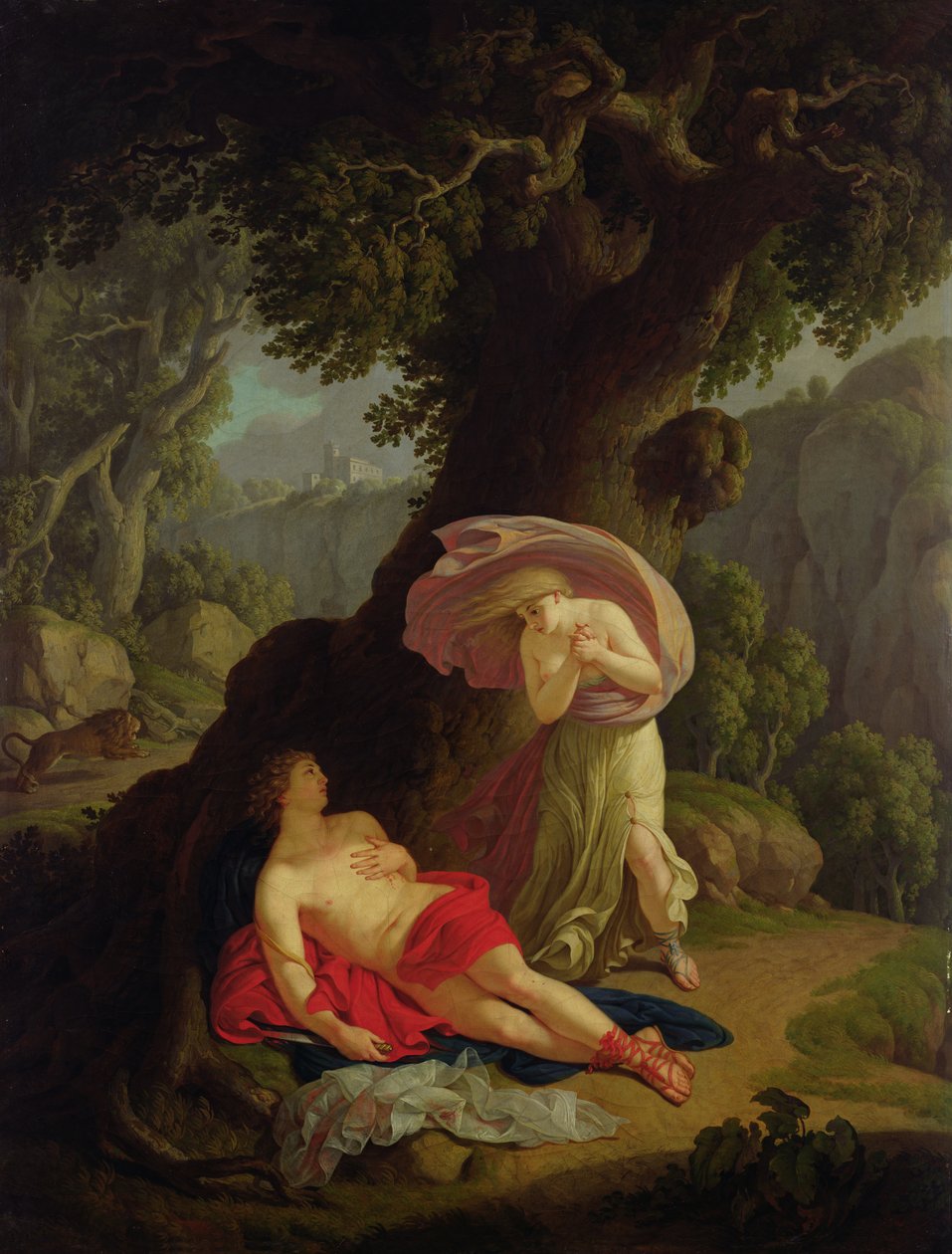 Pyramus和Thisbe，c.1788-90 作者 小约翰·奥古斯特·纳尔