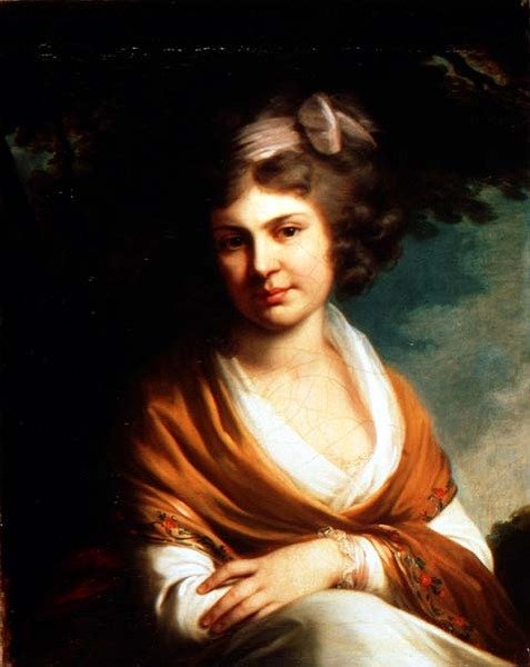 Natalia Alexandrovna Suvarova伯爵夫人（1775-1844）的肖像 1795（布面油画） 作者 兰皮的约翰·浸信会贵族
