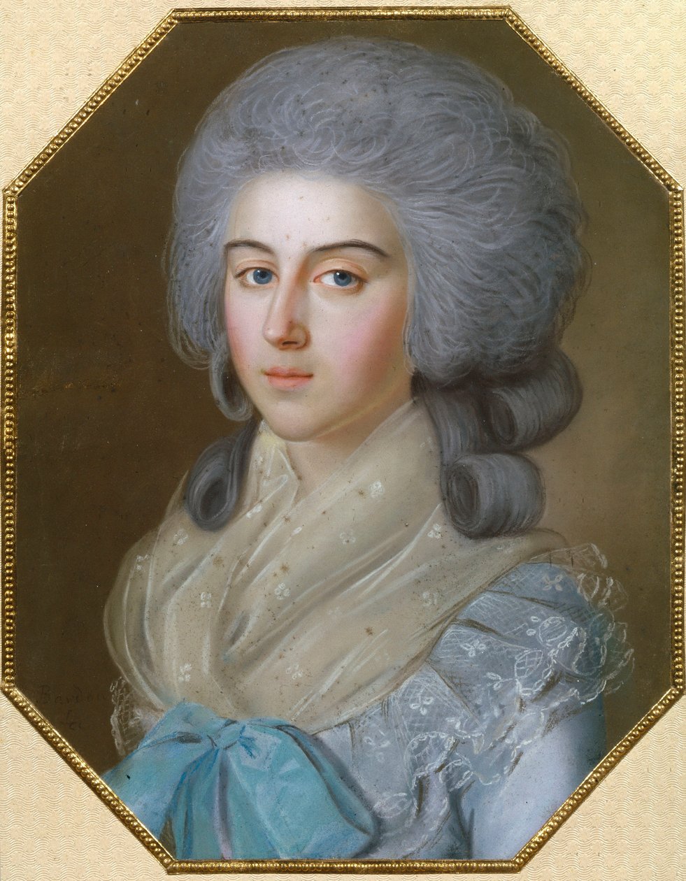Anna Alexandrovna Golitsyna（1739-1816 年）女爵肖像，Mikhail Mikhailovitch Golitsyne（1731-1806 年）的女主人 - Dessin de Johann Bardou（1745-1788 年）。 作者 约翰·巴杜（Johann Bardou）