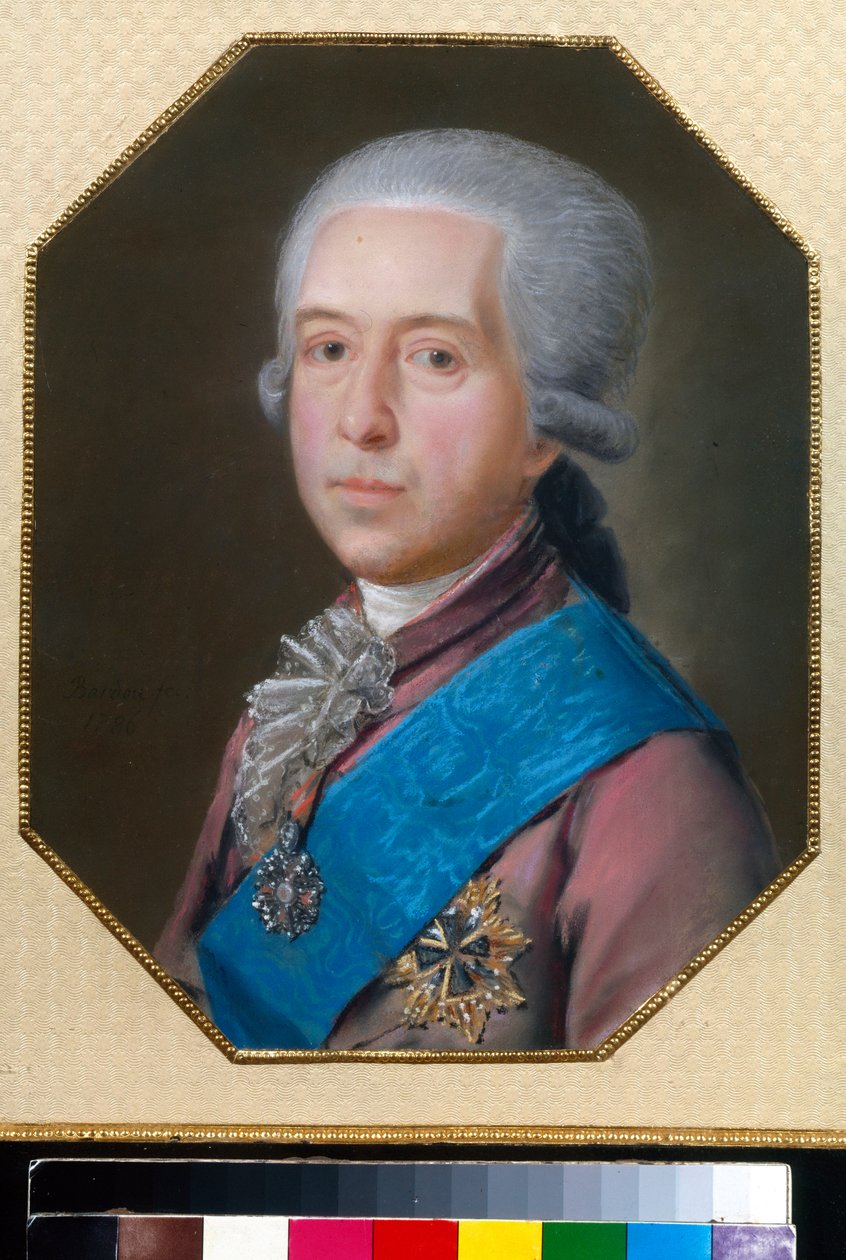 米哈伊尔-米哈伊洛维奇-戈利岑伯爵肖像（1731-1806 年）--约翰-巴尔杜（1745-1788 年）的绘画作品 作者 约翰·巴杜（Johann Bardou）
