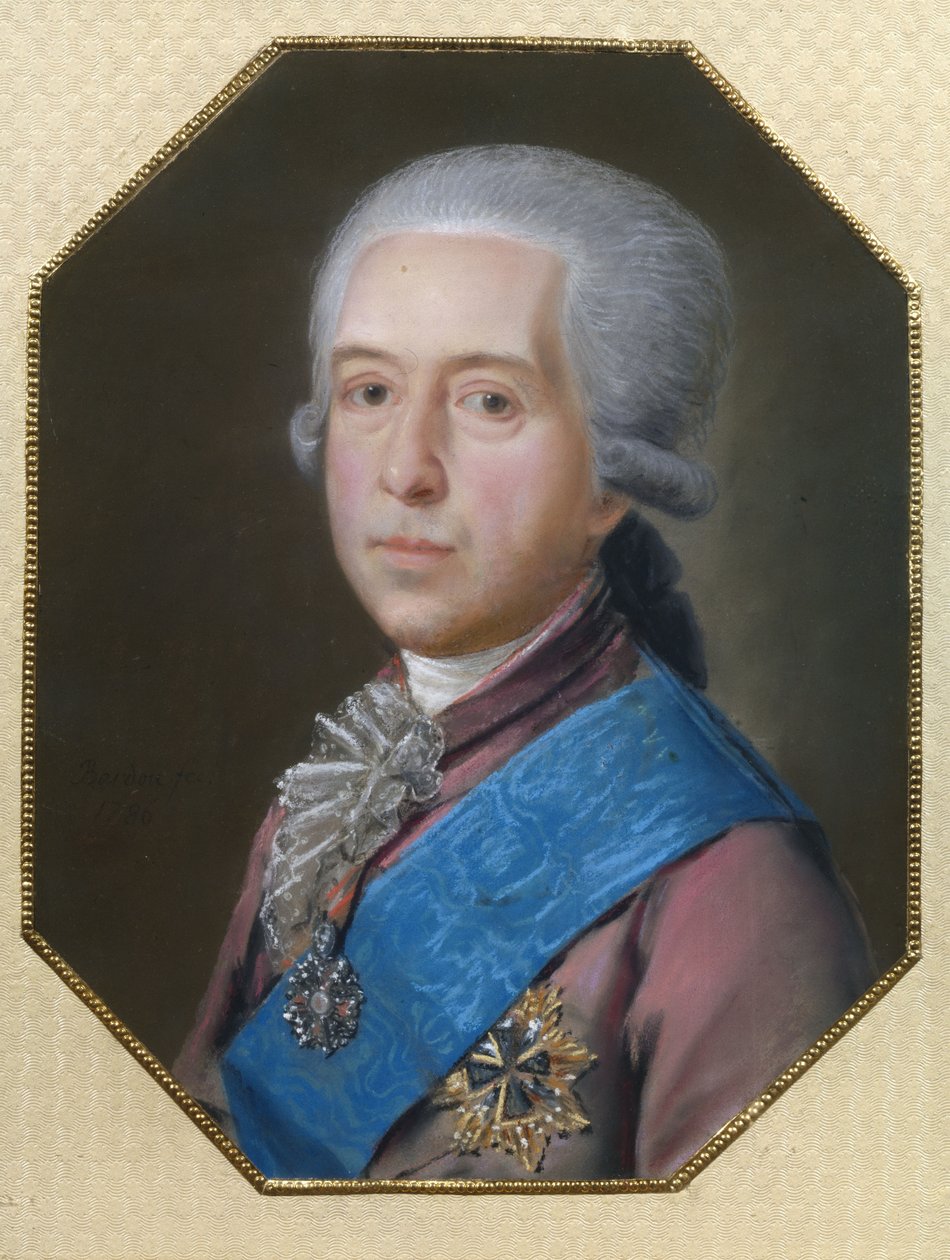 米哈伊尔·米哈伊洛维奇·格利岑伯爵的肖像1731-1806年，1786年 作者 约翰·巴杜（Johann Bardou）