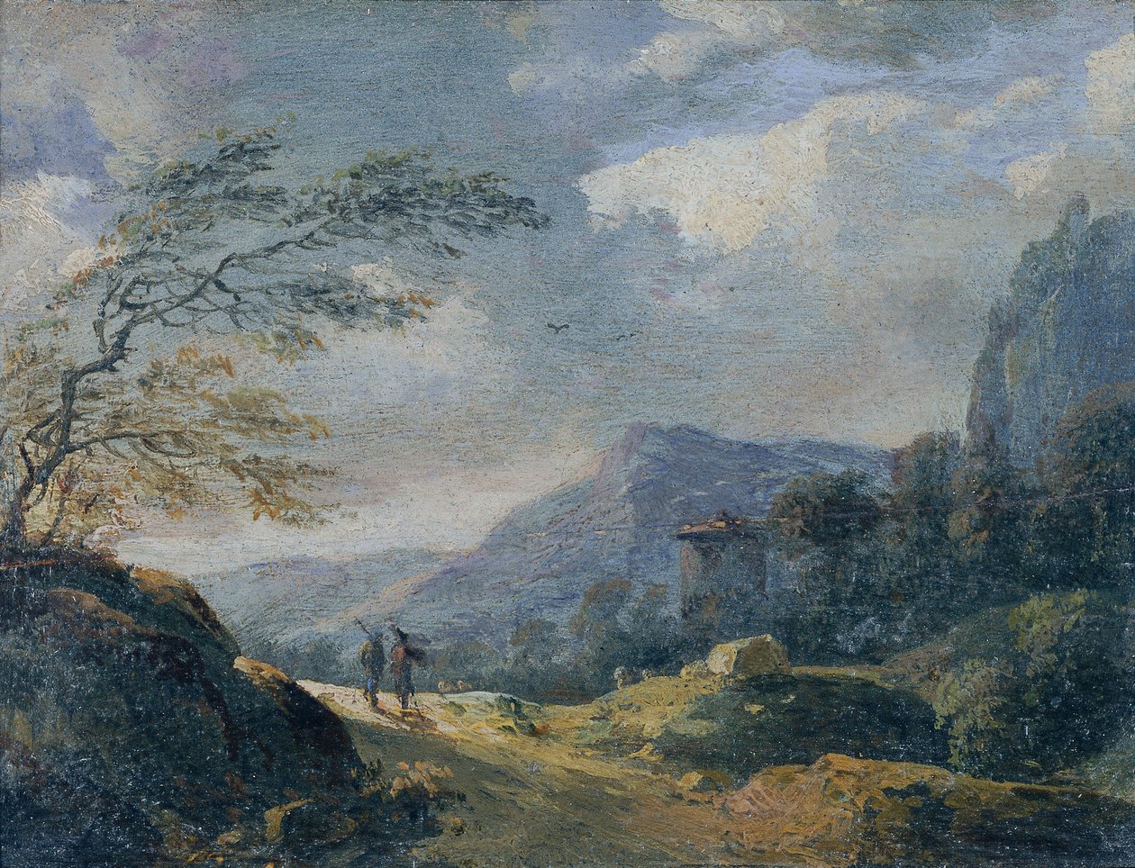 小山景观 作者 约翰·克里斯汀·布兰德（Johann Christian Brand）