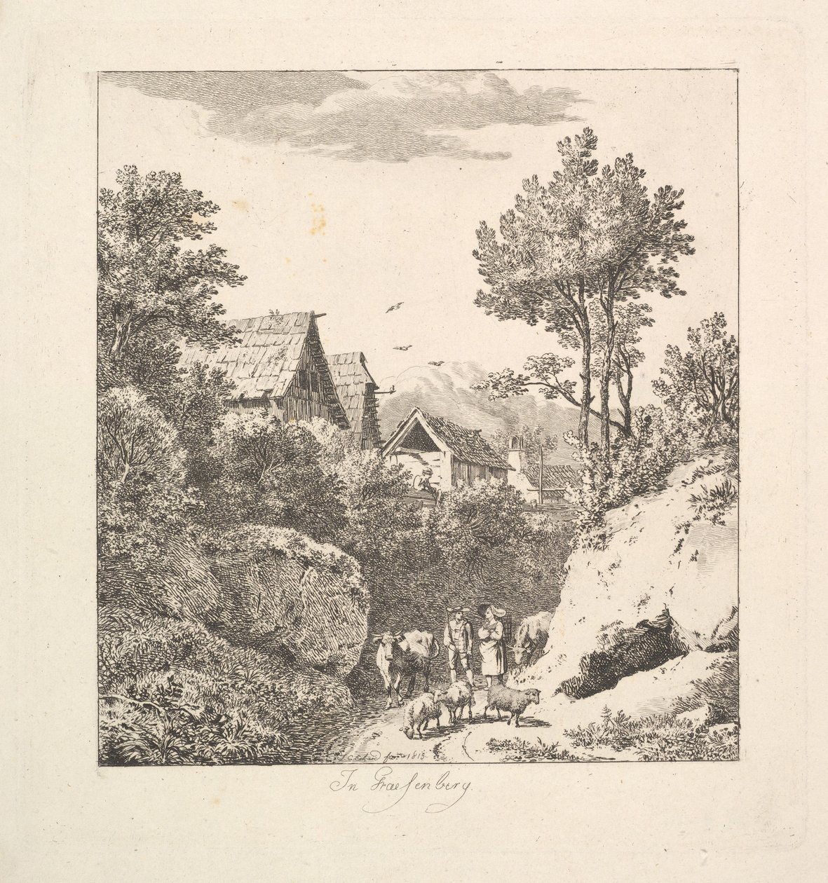 在Regenberg，1815年。 作者 约翰·克里斯蒂安·埃哈德