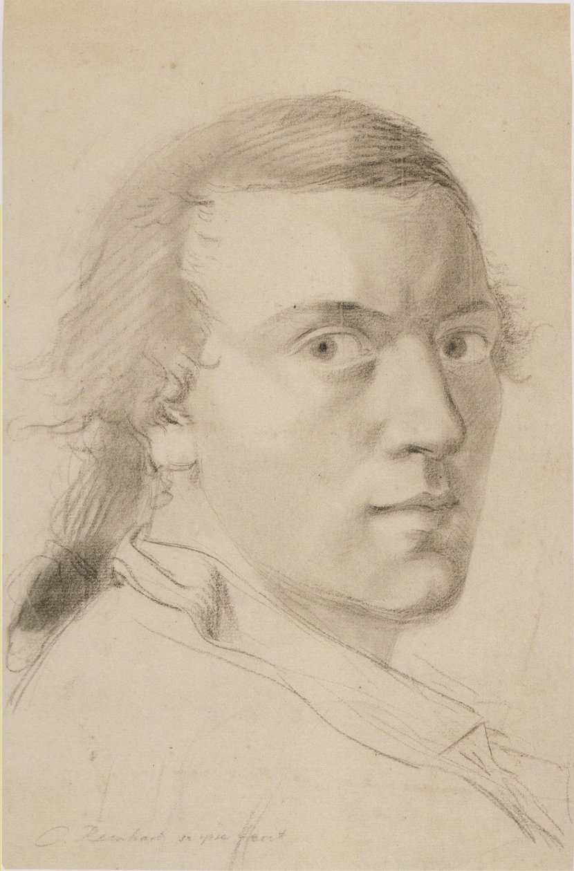 J C Reinhart 自画像 1786 年 作者 约翰·克里斯汀·赖因哈特（Johann Christian Reinhart）