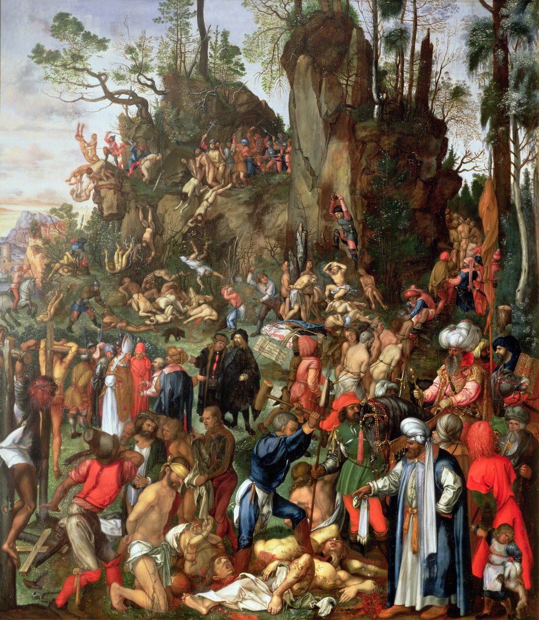 《万人殉难》，阿尔布雷希特·杜勒 (Albrecht Durer) 的画作复制品 作者 约翰·克里斯蒂安·鲁普雷希特