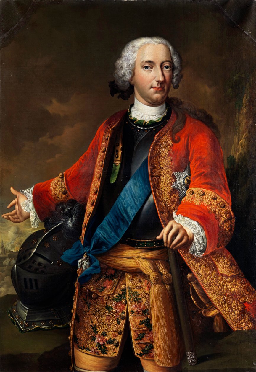 "不伦瑞克-沃尔芬布特尔公爵查理一世肖像（1713-1780 年Peinture de Johann Conrad Eichler (1688-1748) - avant 1746 - Oil on canvas Dim 126x87 cm - Private Collection 作者 约翰·康拉德·艾希勒（Johann Conrad Eichler）