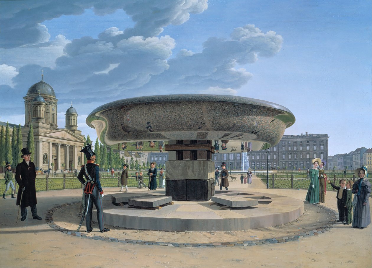 德语：Die Granitschale im Berliner Lustgarten 柏林色欲花园的花岗岩碗 作者 约翰·埃德曼·胡默尔