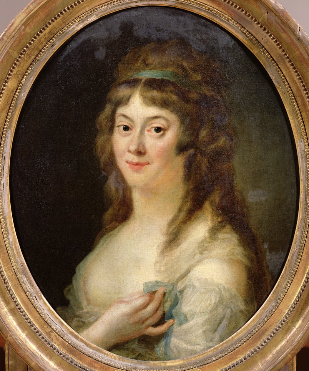 Platiere的Jeanne-Marie Roland夫人（nee Philippon）（1756-93）1792年 作者 约翰·恩斯特·海因西斯（Johann Ernst Heinsius）