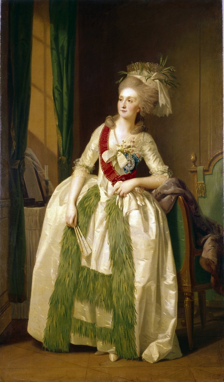 娜塔莉亚-弗拉基米罗夫娜-萨尔季科娃公主肖像（1737-1812 年）。(N.V.Saltykova 公主肖像）。约翰-弗里德里希-奥古斯特-蒂什贝因（Johann Friedrich August Tishbein，1750-1812 年）的画作，布面油画，约 1780 年。德国艺术 作者 约翰·弗里德里希·奥古斯特·蒂施贝因