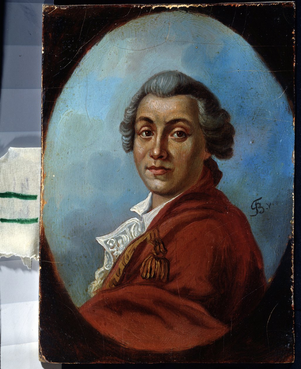 Portrait du poete Alexander Sumarokov (1717-1777) （诗人亚历山大-苏马罗科夫的肖像）。约翰-弗里德里希-奥古斯特-蒂施贝恩（1750-1812 年）的画像。布面油画 作者 约翰·弗里德里希·奥古斯特·蒂施贝因