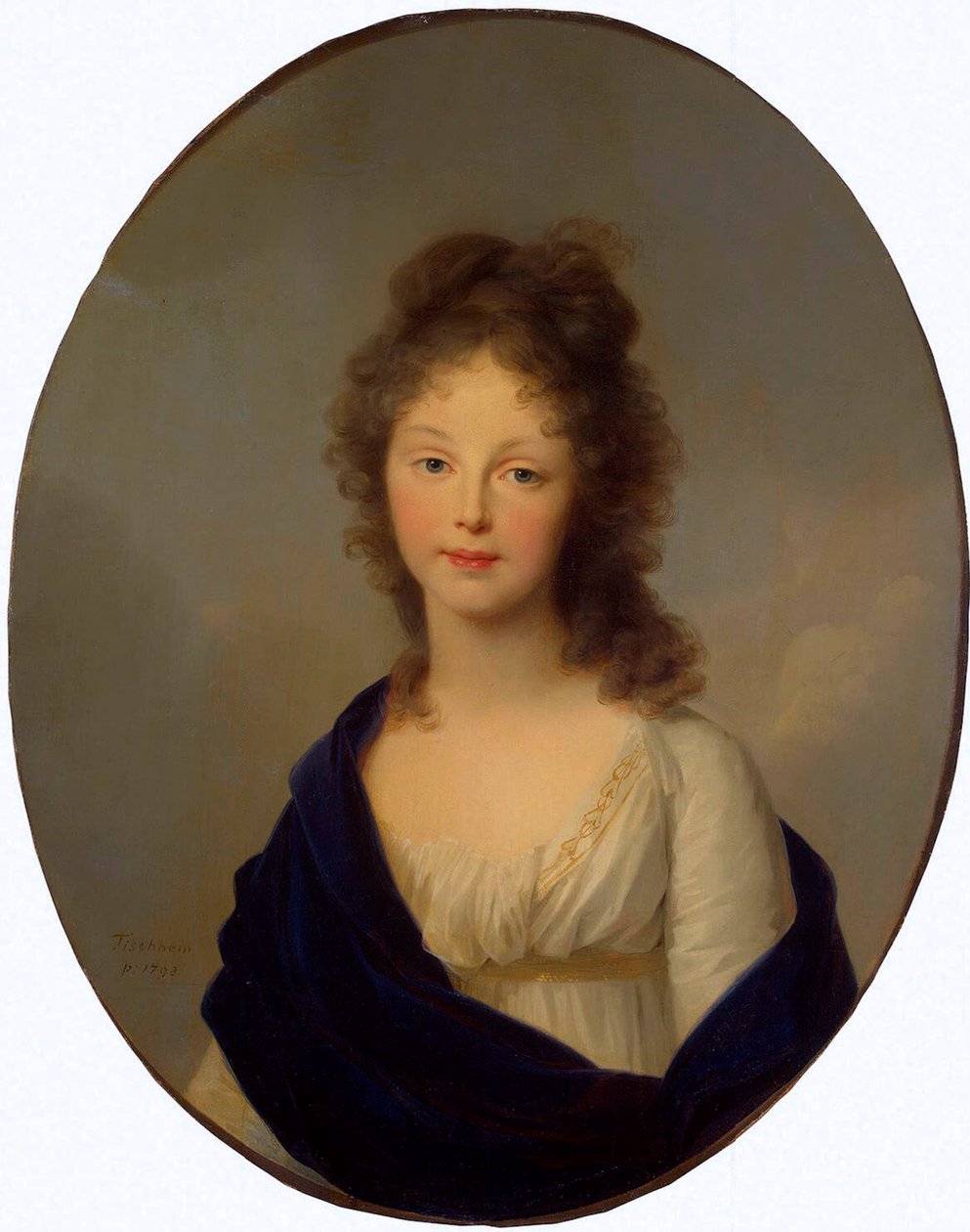 普鲁士路易丝女王的肖像》，1776-1810年，1798年。 作者 约翰·弗里德里希·奥古斯特·蒂施贝因