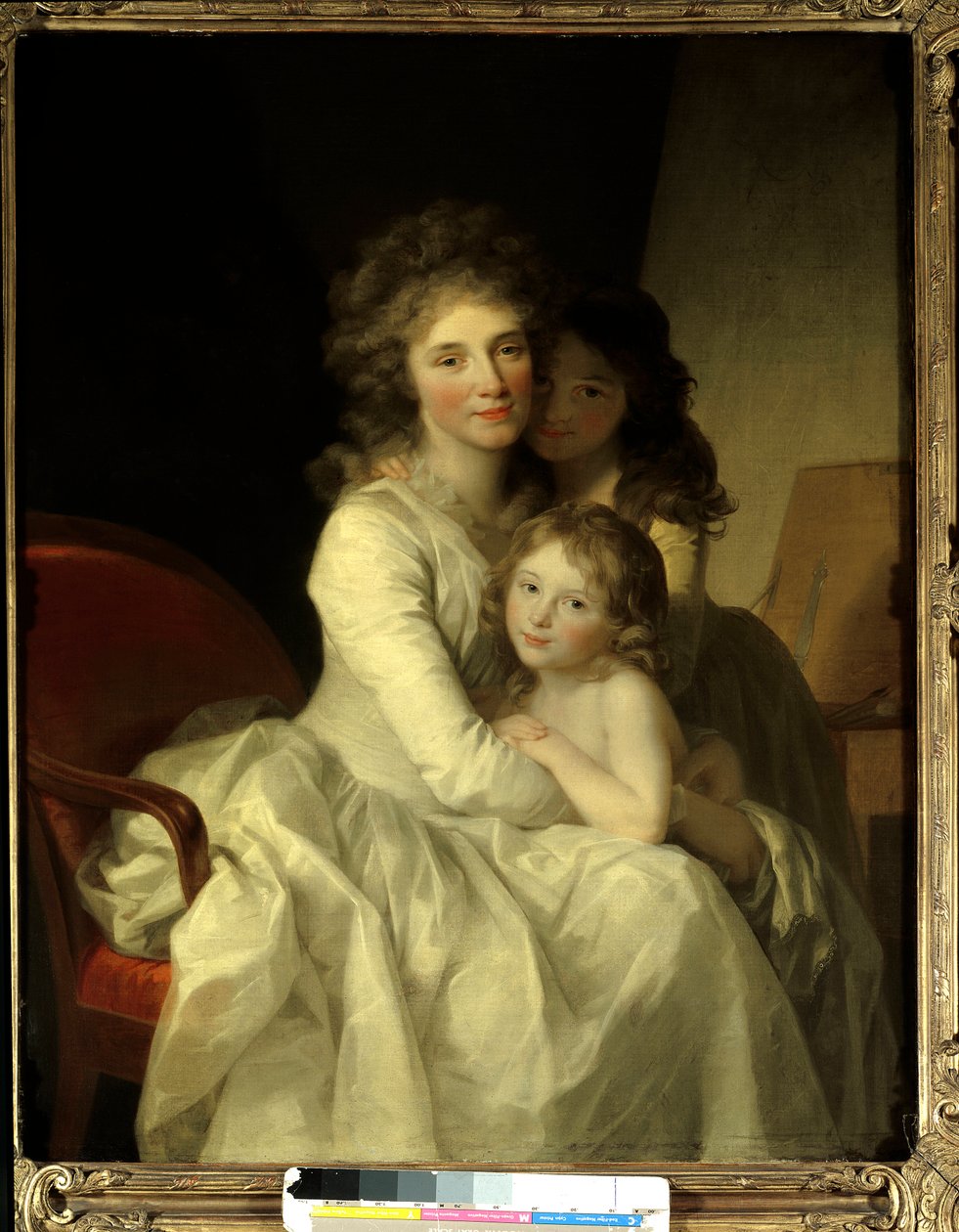 Sophie Muller 和她的两个女儿 Johann Friedrich August Tischbein (1750-1812) 1792 年在巴黎附近绘画，装饰艺术博物馆 作者 约翰·弗里德里希·奥古斯特·蒂施贝因