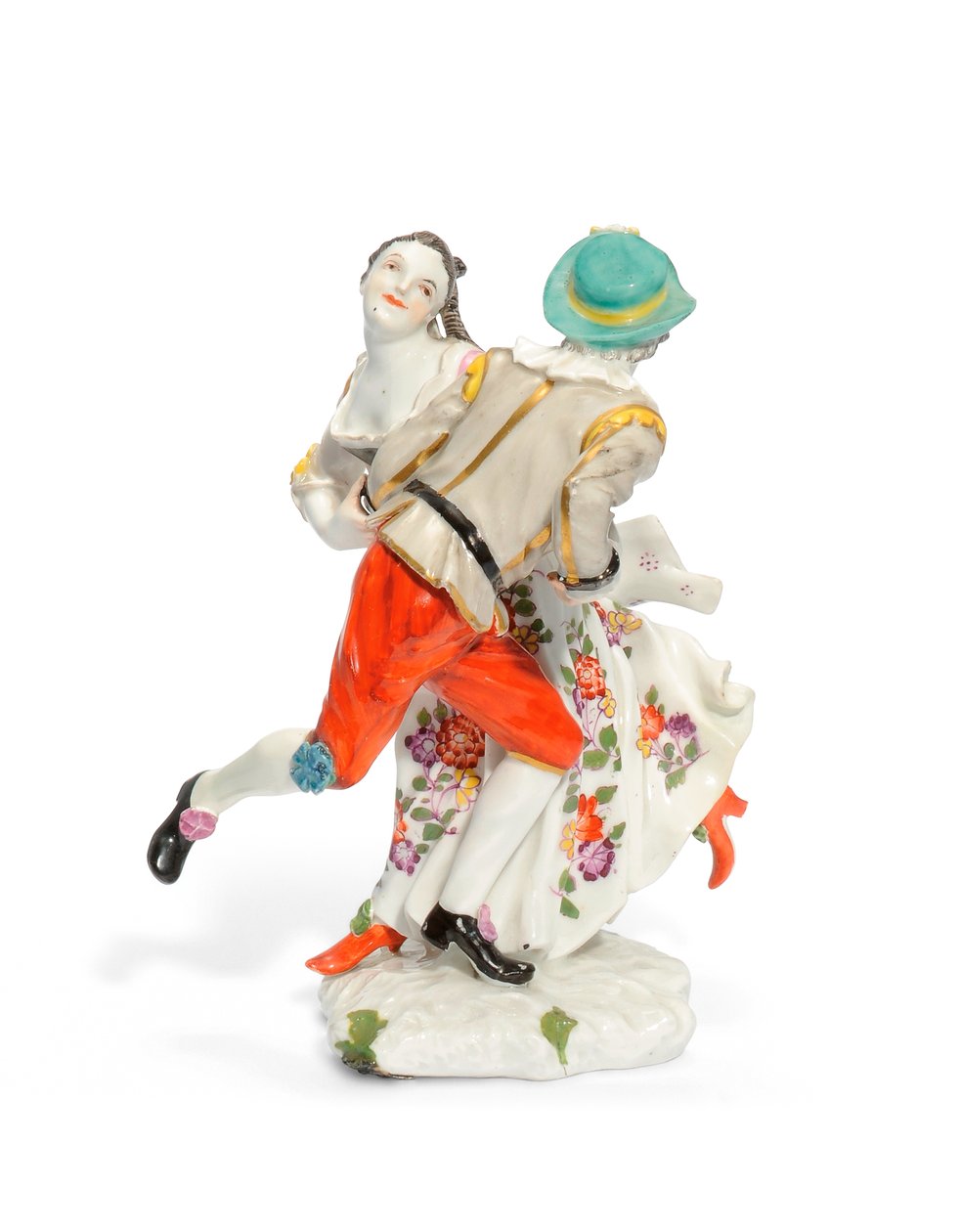 蒂森（Tyrolean）舞者的迈森（Meissen）组，约1740年（瓷器） 作者 约翰·弗里德里希·埃伯林