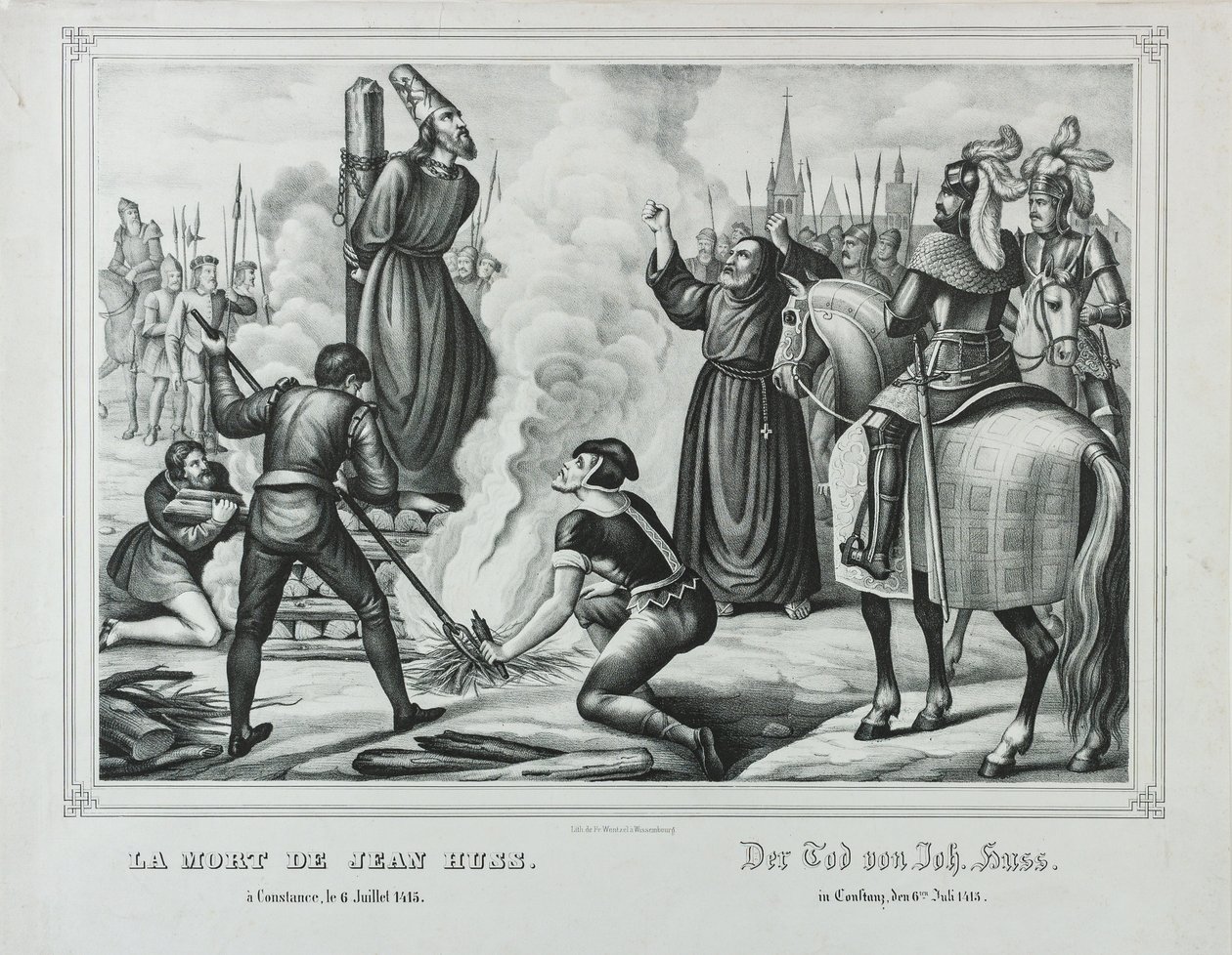 扬·胡斯（Jan Hus）死于19世纪中叶的康斯坦斯 作者 约翰·弗里德里希·温策尔